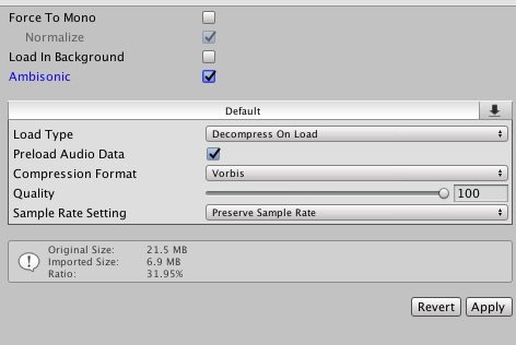 Vr Sound Design In Unity Getting Started Guide Game Dev Beginner