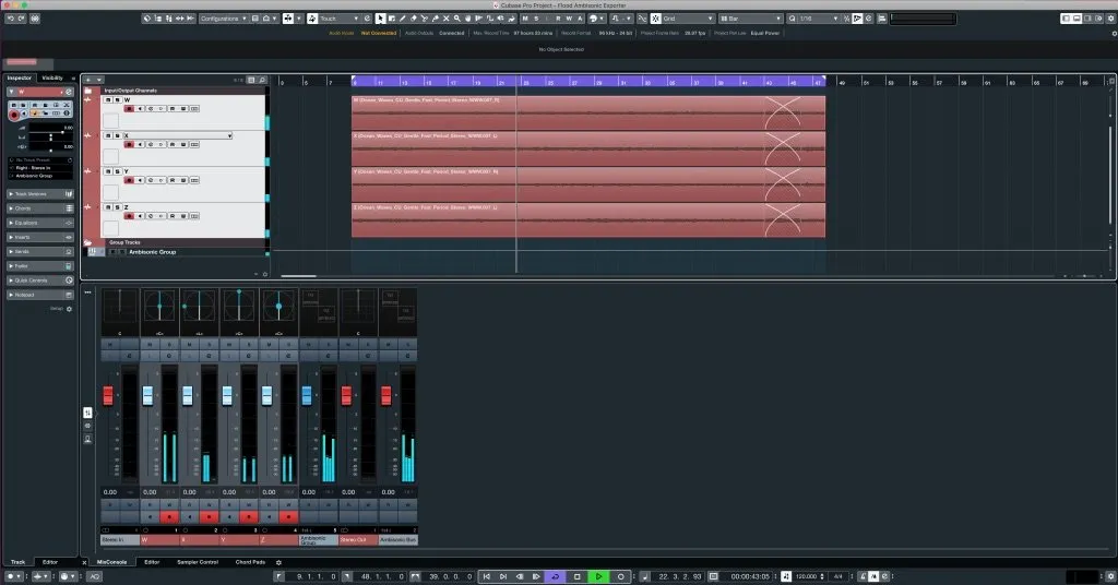 Making Ambisonics in Cubase