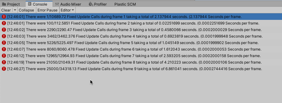 Fixed Time Step Rate in Unity causing performance degradation.