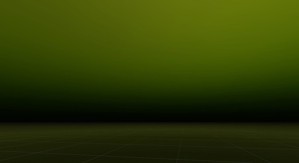 Example of a green skybox with a thick atmosphere setting.