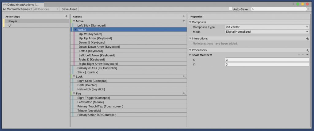 Input Actions Editor