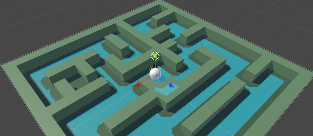 Example of a nav mesh in Unity