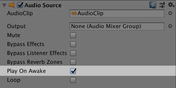 Unity - Manual: Audio Source