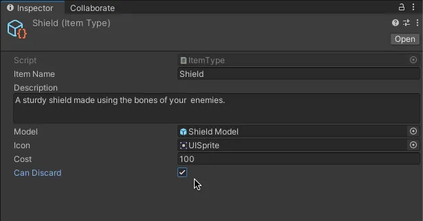 scriptable objects onenable