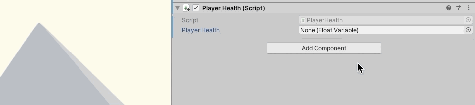 Select a Scriptable Object Variable in the Inspector