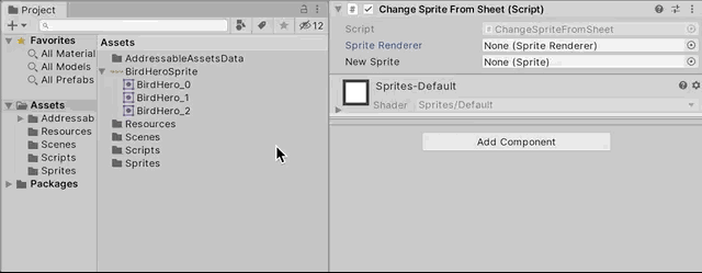 How to change a Sprite in Unity (Selecting the Sprite)