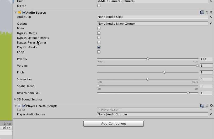 Set a reference in Unity in the Inspector