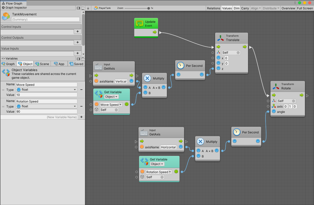 Character Controller Example using Visual Scripting in Unity