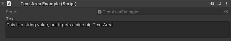 Text Area in Unity Inspector