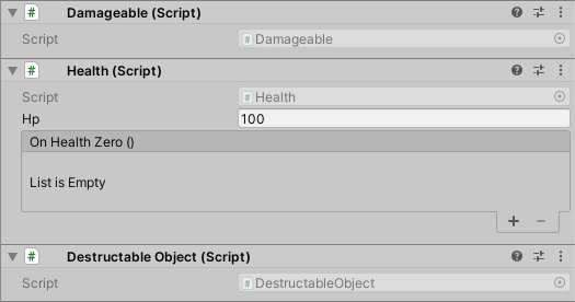 Screenshot of a Unity Event in the Inspector