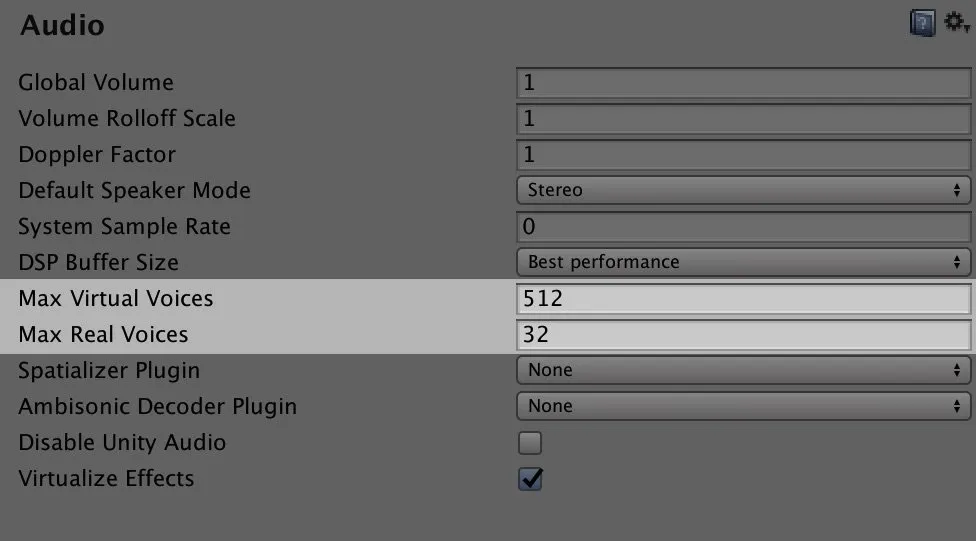 Unity Voice Limit