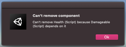 Require Component Warning