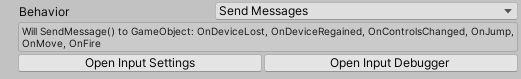 The send messages component behaviour option in Unity
